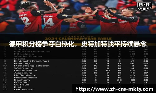 德甲积分榜争夺白热化，史特加特战平持续悬念